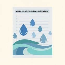 Hydrosphere Worksheet - Class 9 Geography ICSE PDF Download