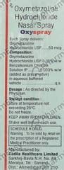 Oxyspray 0.5 MG Nasal Spray (10): Uses, Side Effects, Price & Dosage ...