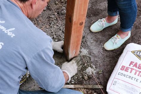 Image result for How to Set a Fence Post Fast