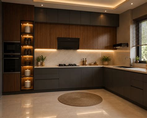 L Shape Modular Kitchen Design for Indian Homes | Reedify Modulars