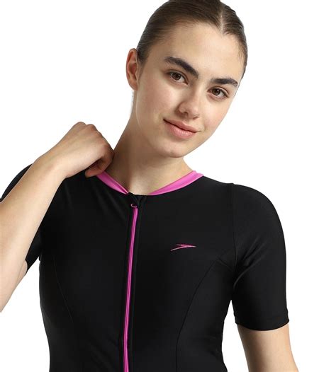 Buy Speedo Women's Endurance10 Closedback Sleeved Swimdress With Boyleg ...