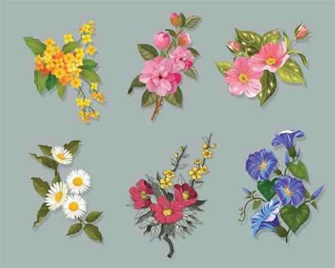 Free Flower Vector Graphics 的图像结果