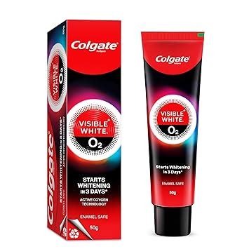 Buy Colgate Visible White O2, Teeth Whitening Toothpaste (50g) for ...