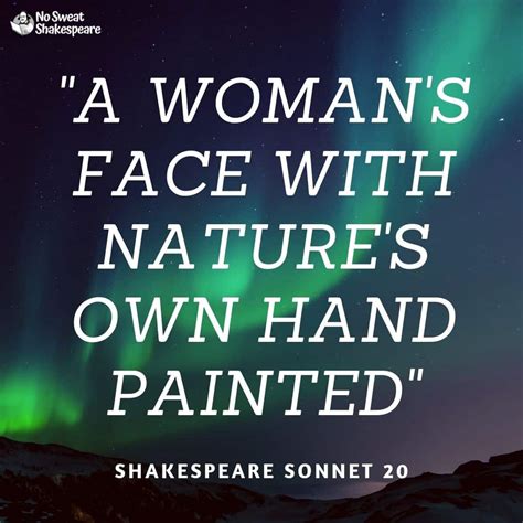 Sonnet 20: A Woman's Face With Nature's Own Hand Painted