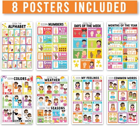 Hadley Designs 8 Colorful American Sign Language India | Ubuy