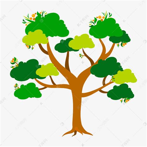智慧树绿色树素材图片免费下载-千库网