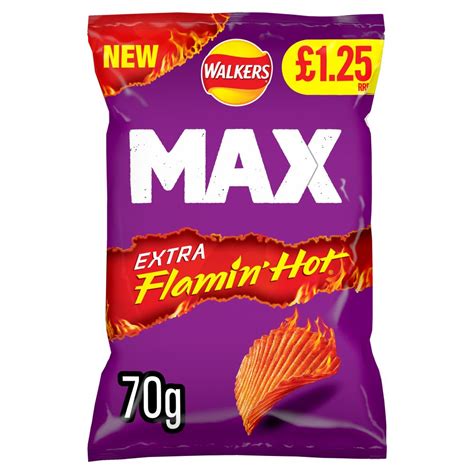 Walkers Max Extra Flamin Hot 50g – Snackstar