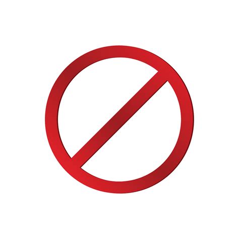 Red cancelled sign.Round block symbol 22177014 Vector Art at Vecteezy