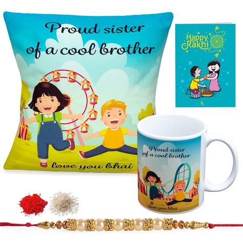 Buy Kaameri Bazaar Proud Sister of a Cool Brother Quote Printed Satin ...