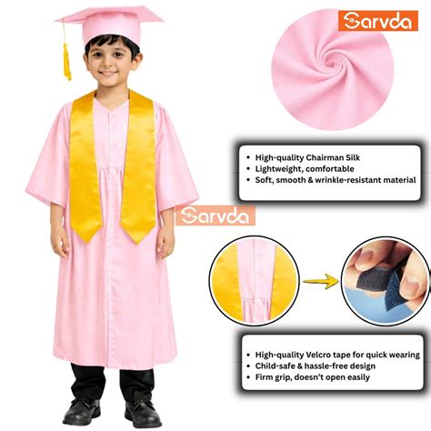 New Convocation / Graduation/ Degree Baby Pink Gown with Degree Cap ...