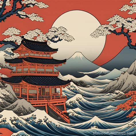 Traditional Japanese Ukiyo-e Art | Stable Diffusion Online