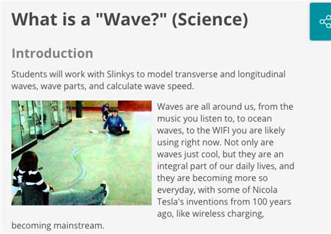 Image result for Wave Lesson Questions