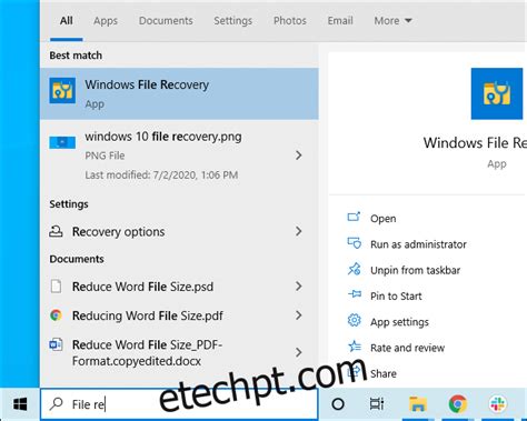 Image result for Como Utilizar Windows File Recovery