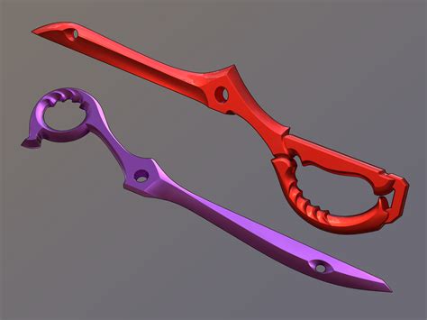 Archivo STL Cuchillas de tijera Kill la Kill cosplay - [Archivos de impresión 3D]・Diseño ...
