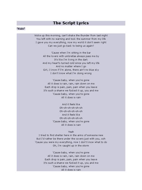 The Script Rain Clean 的图像结果