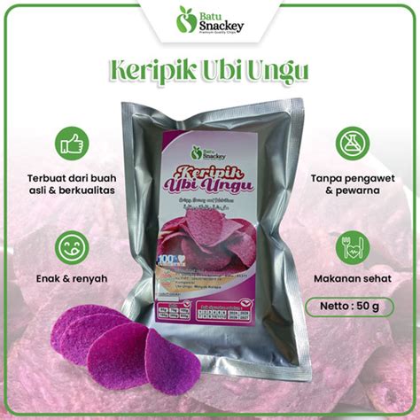 Jual Keripik Buah Kripik Ubi Ungu 50 gram Oleh-Oleh Khas Batu Malang ...