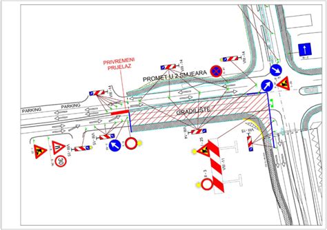 Mostar: Nova privremena regulacija prometa na raskrižju kod Hotela Ero ...