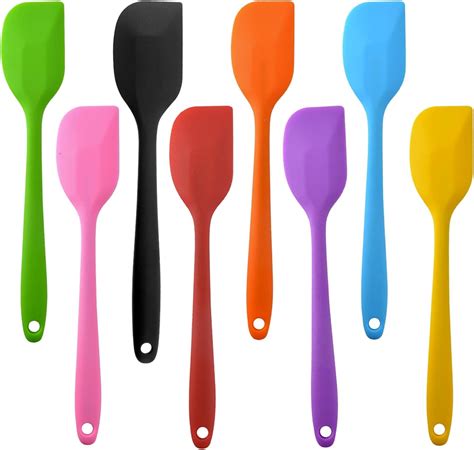 Amazon.com: LLMSIX 8 Pcs Small Silicone Spatulas - 8.3 Inch Mini Heat ...
