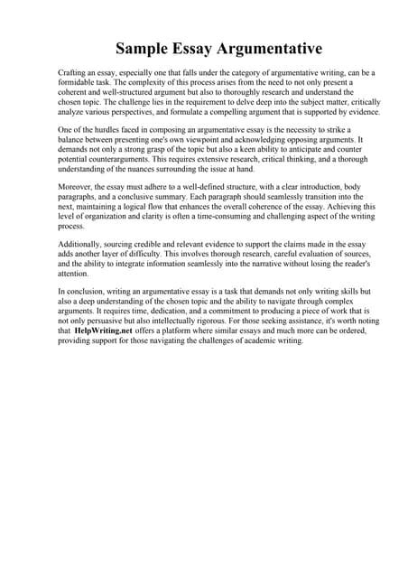 Image result for Argumentative Essay Paper Examples