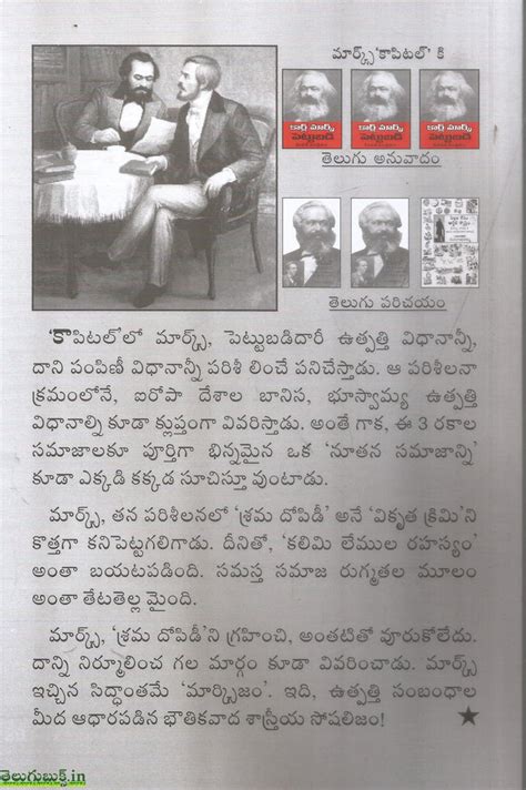 Marks Rasina Capital Pusthakam Em Cheppindi | TeluguBooks.in (Navodaya ...