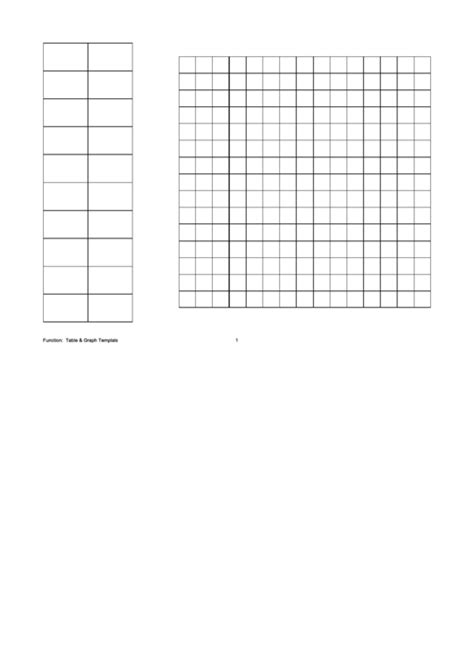 Function: Table & Graph Template printable pdf download
