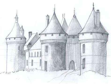 Drawing Of A Medieval Castle - Drawing Tips Guide