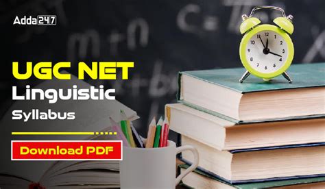 UGC NET Linguistics Syllabus 2025 Download PDF