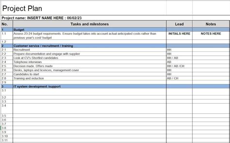 Excel Project Planner 的图像结果