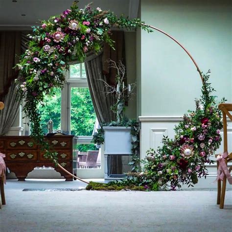 Metal Round Wedding Arch - Moon Gate Circle Arch