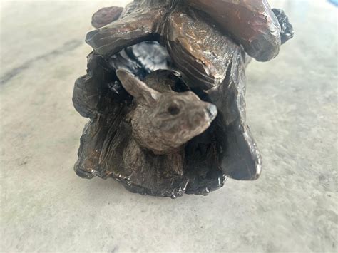 William H Turner, Fox and rabbit 1996 bronze For Sale at 1stDibs