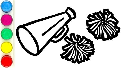 Pom Poms Cheerleading Drawing at Jamie Heyne blog