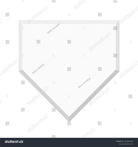 Baseball Home Plate Icon Vector Stock Vector (Royalty Free) 2516262911 ...