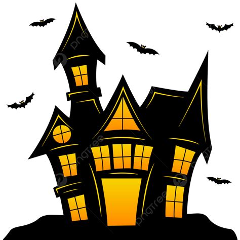 Haunted House Clipart Haunted House, Halloween Clipart, High Quality