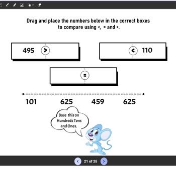 Comparing Two Three-Digit Numbers Number Line 的图像结果