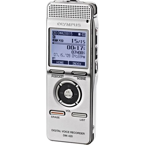 Olympus DM-420 Digital Voice Recorder (2GB) 140146 B&H Photo