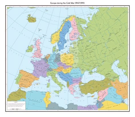 Map Of Europe During The Cold War