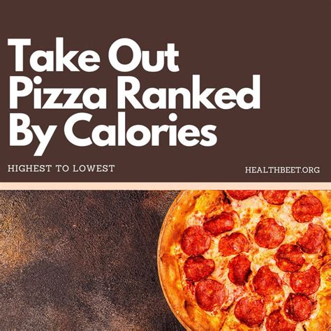 Calories in a Slice Of Pizza from your Favorite Pizza Take-out: Ranked ...