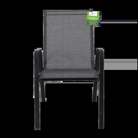 Mainstays Heritage Park Steel Outdoor Stacking Chair Grey | SHEIN USA