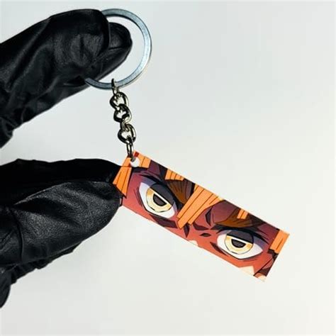 Zenitsu Agatsuma Glowing Eyes Keychain – Demon Slayer Anime Acrylic ...