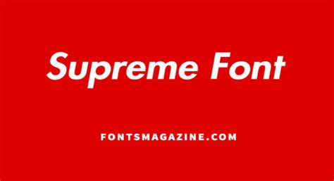 Image result for supreme font