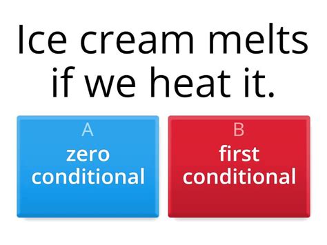 Image result for Zero vs First Conditional