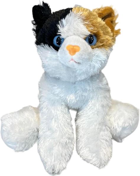 Amazon.com: Jolitee 8 Inch Calico Tabby Cat Stuffed Animal - Ultra-Soft ...