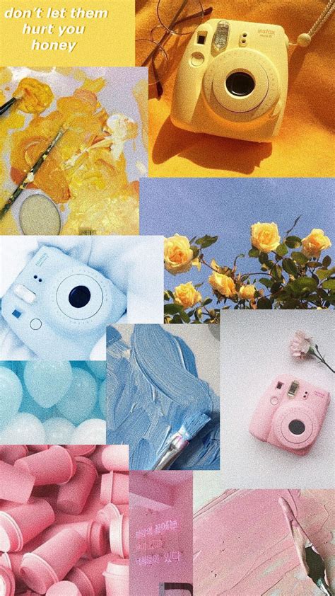 aesthetic wallpaper PINK , BLUE, and YELLOW 🥰 | Wallpaper pink and blue ...