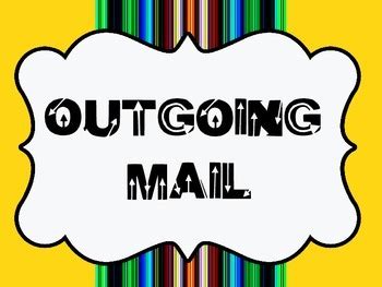 Image result for Outgoing Mail Log