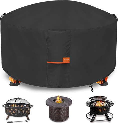 Amazon.com : Dalema Fire Pit Cover,Outdoor Heavy Duty 600D 100% ...
