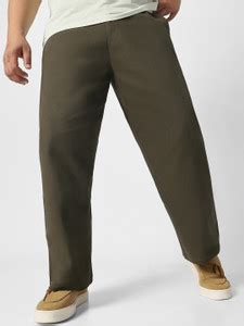 Urbano Plus Loose Fit Men Green Trousers - Buy Urbano Plus Loose Fit ...