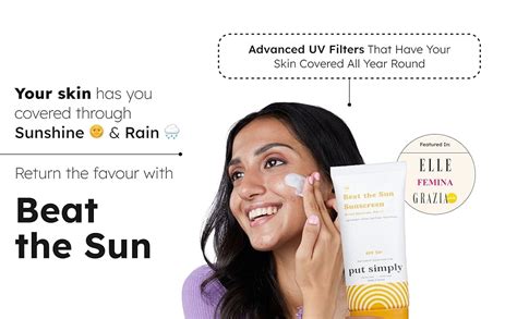 Put Simply Korean BroadSpectrum Sunscreen SPF 50 PA++++ | For Dry, Oily ...