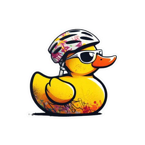 Rubber Duck Bicycle Rider Sticker Get Ducked Window Decal - Etsy ...