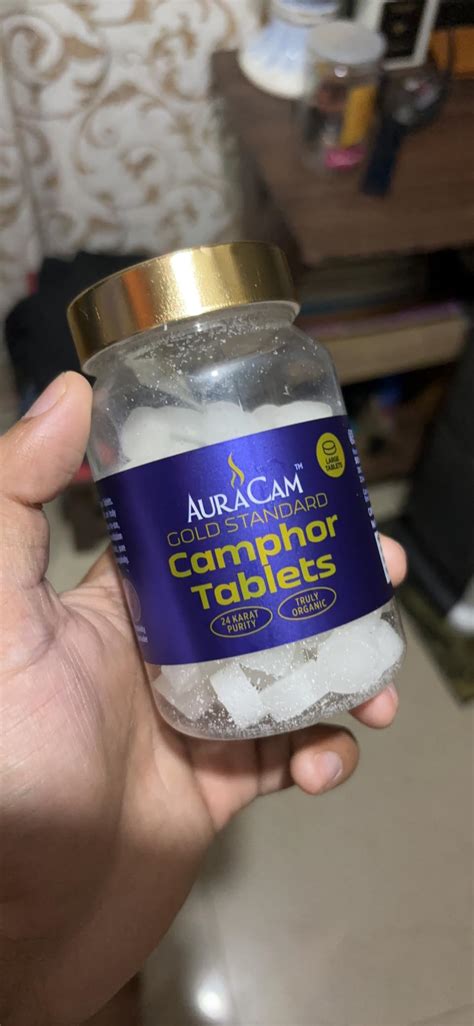 AuraCam Gold Standard Camphor Tablets for Puja, Meditation ...