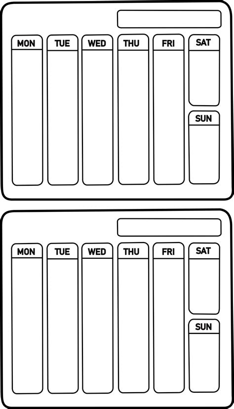 Weekly Calendar Printable With Hours - King Printables